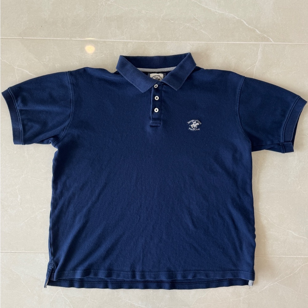 Vintage Beverly Hills Polo Club Navy Polo